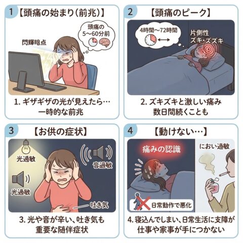 片頭痛の特徴について